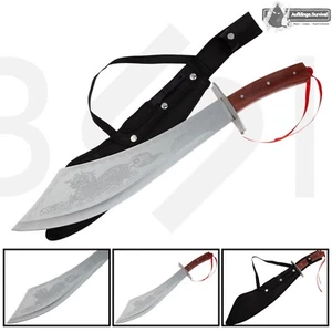 Machete Buschmesser Bowie Jagdmesser Outdoor Messer Camping Beil Scheide XL - Bild 1 von 6