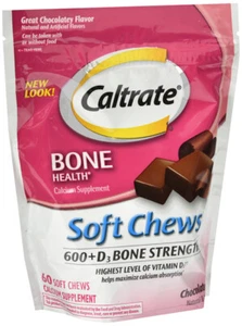 CALTRATE 600-D SOFTCHEW CHOCOLATE  60CT  - Picture 1 of 1