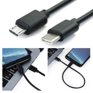 USB-C Type C to Micro USB Male Sync OTG Charging Data Transfer Cable Cord X4V5 - Picture 1 of 10