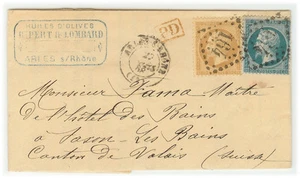 Cubierta de Francia 1868 Arles a Saxon les Bains (SW) - cubierta 445 - Imagen 1 de 1