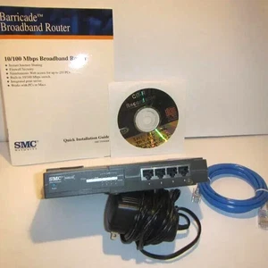 SMC Barricade SMC7004ABR 4 Port 10/100 Mbps Broadband Router - Picture 1 of 7