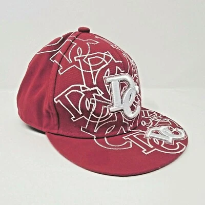 Boné ajustável Washington DC chapéu rosa branco bordado design City Hunter tamanho 7 1/8 - Imagem 1 de 4