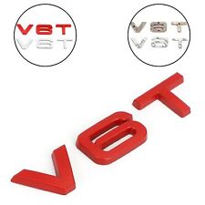 V6T emblem badge for Audi A1 A3 A4 A5 A6 A7 Q3 Q5 Q7 S6 S7 S8 S4 Red B