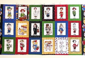 Vintage OOP RARE Loralie Harris 2005 Cool School Panel Cotton Fabric 23” x 44” - Picture 1 of 2