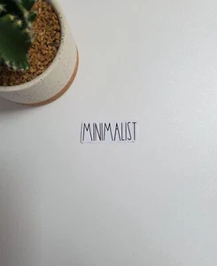 Minimalist Text Sticker | Glossy Vinyl - Picture 1 of 3