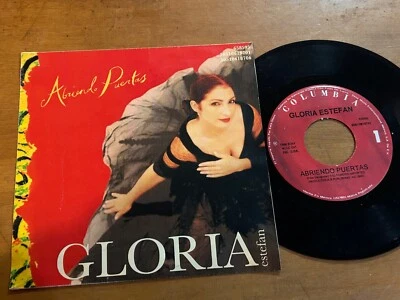 GLORIA ESTEFAN Abriendo Puertas 1995 MEXICO 7" PROMO 45 Miami Sound Machine - Image 1 of 4