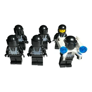 Lego Blacktron 1 Space Minifigures Lot of 6 sp001 Vintage Space Spaceman le465 - Picture 1 of 3
