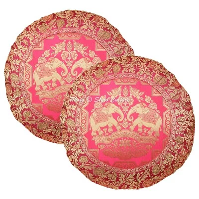 Almofada de chão arte decoração brocado jacquard boêmio hippie cigano travesseiro meditação - Imagem 1 de 4