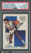 Kareem Abdul-Jabbar Signed 1992 Courtside Flashback Basketball #18 PSA/DNA PSA 9