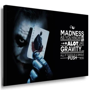 Joker Leinwandbild AK ART Bilder Mehrfarbig Wandbild Kunstdruck FANART Geschenk - Bild 1 von 5