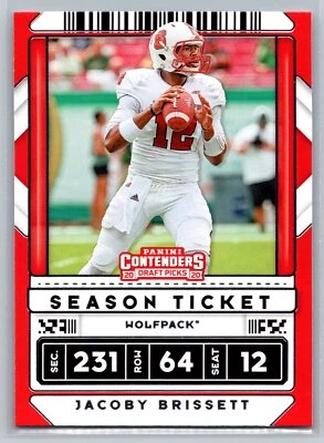 Jacoby Brissett 2020 Panini Contenders Draft Picks #44 NC State Wolfpack - Image 1 of 2