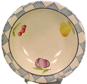 Pfaltzgraff Hopscotch Bowl Fruit Vegetable Serving Round Vintage Stoneware 75134 - Picture 1 of 4