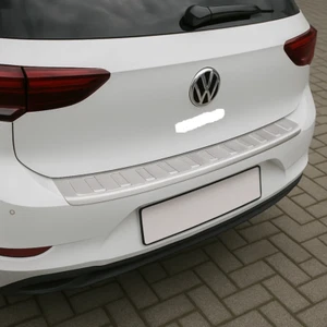 Chrom Ladekantenschutz für VW POLO 6 VI Facelift  Edelstahl mit Abkantung - Bild 1 von 4