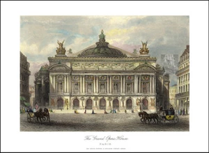 Fantasma del Teatro dell'Opera di Parigi incisione stampa con opaco dell'HaHaHa - Foto 1 di 6
