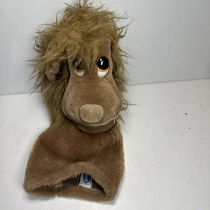 Cubierta de palo de golf Dakin Lion Hand Puppet 12 pulgadas marrón vintage 1983 - Imagen 1 de 7