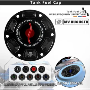 Motorrad CNC Tank Cover Caps Fuel Gas Case for MV Agusta TURISMO VELOCE 800 - Picture 1 of 10