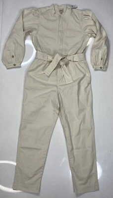 Mono chino manga abullonada J Crew para mujer talla 4 marfil BA954 NUEVO CON ETIQUETAS Foto 1 de 4
