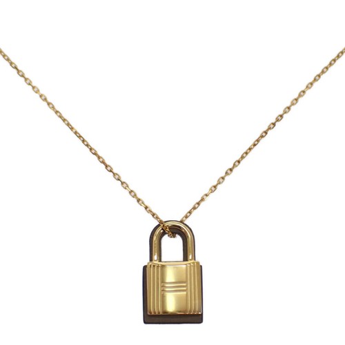 HERMÈS Collana HERMES oro marrone Vaux Swift metallo donna