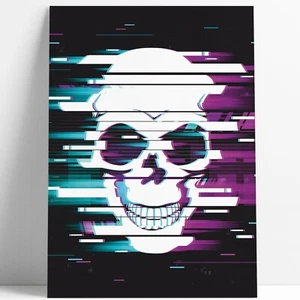 Cartel Cráneo Fotoluminiscente A3 Brillo en The Dark Mural Geek Nerd Gamer 3D - Imagen 1 de 6