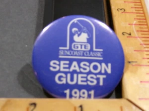 gte season guest 1991 suncoast classic Badge, Button, Pin, Pinback, - Picture 1 of 1