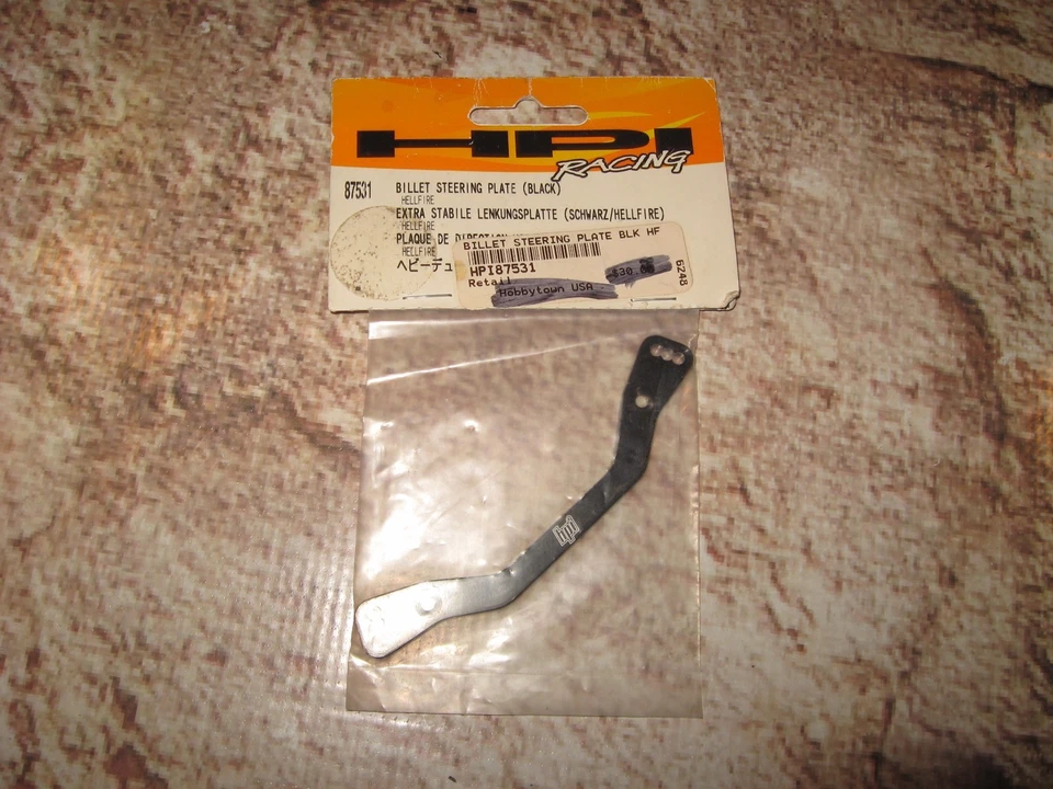 HPI HELLFIRE STEERING PLATE BLACK RC 87531 - Image 1 of 1