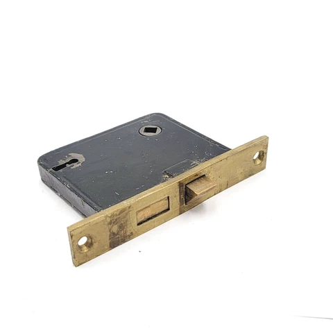 Vintage Mortise Lock Door Hardware Salvage Skeleton Keyhole NO Key ML16 Cover