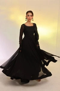 Pakistani/Indian Kalidar Frock Wedding Party Wear Dress - Picture 1 of 5