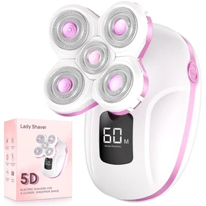 Electric Razors for Women, Rechargeable Rotary Painless Shaver for Legs Bikin... - Picture 1 of 7