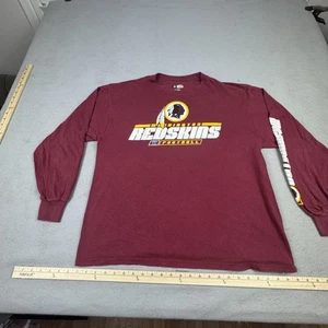 Washington Redskins Shirt Langarm Herren XL Burgund NFL Football Team Bekleidung - Bild 1 von 12