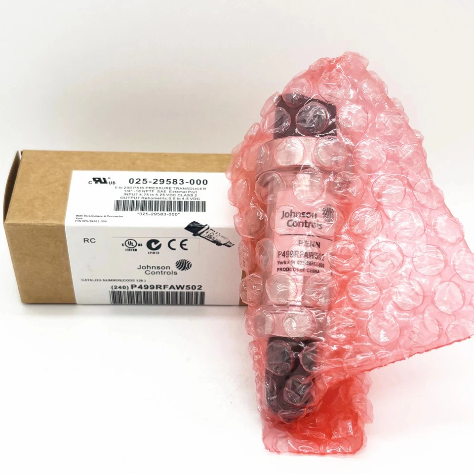 York Air Conditioning Pressure Transducer 025-29583-000 Johnson P499RFAW502 - Image 1 of 4