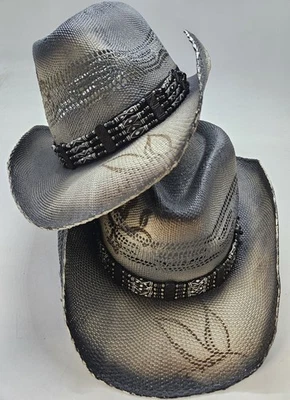 Lote de 2 sombreros de vaquero para mujer Shyanne nativos talla 7 1/8 Foto 1 de 4