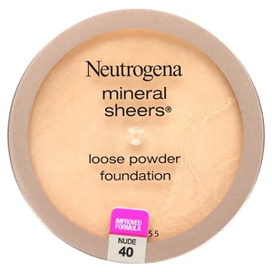 Mineral Sheers, Loose Powder Foundation, Nude 40, 0.19 oz (5.5 g) - Picture 1 of 4