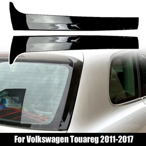 For Volkswagen VW Touareg 2011-2017 Rear Window Side Wing Spoiler Glossy Black - Picture 1 of 14