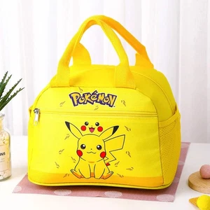 Bolsa de almuerzo aislada Pika chu refrigerador plegable para uso escolar oficina picnic - Imagen 1 de 7