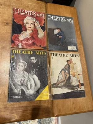 Theatre Arts Magazine Lot Of 4 Mae West Irvin Berlin Tyrone Powers Hepburn 1950s Foto 1 de 4