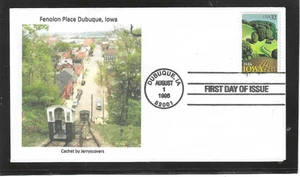 IOWA STATEHOOD FDC 1996 DUBUQUE, IA JERRY'S COVERS ONLY 1 MADE - Picture 1 of 1