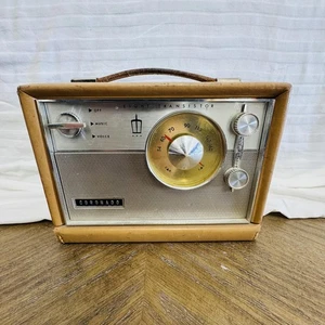 Vtg Coronado Meteor 8-Transistor AM Radio RA44-9928A Saddle Tan (1961) - Picture 1 of 6