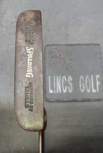 Raw Spalding TPM 3 Precision Ground TP Mills Putter 89cm Steel Shaft - Picture 1 of 9
