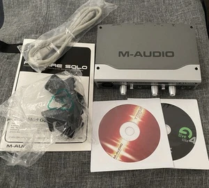 M-Audio FireWire Solo Audio Interface OHNE NETZTEIL, NICHT GETESTET - Bild 1 von 4