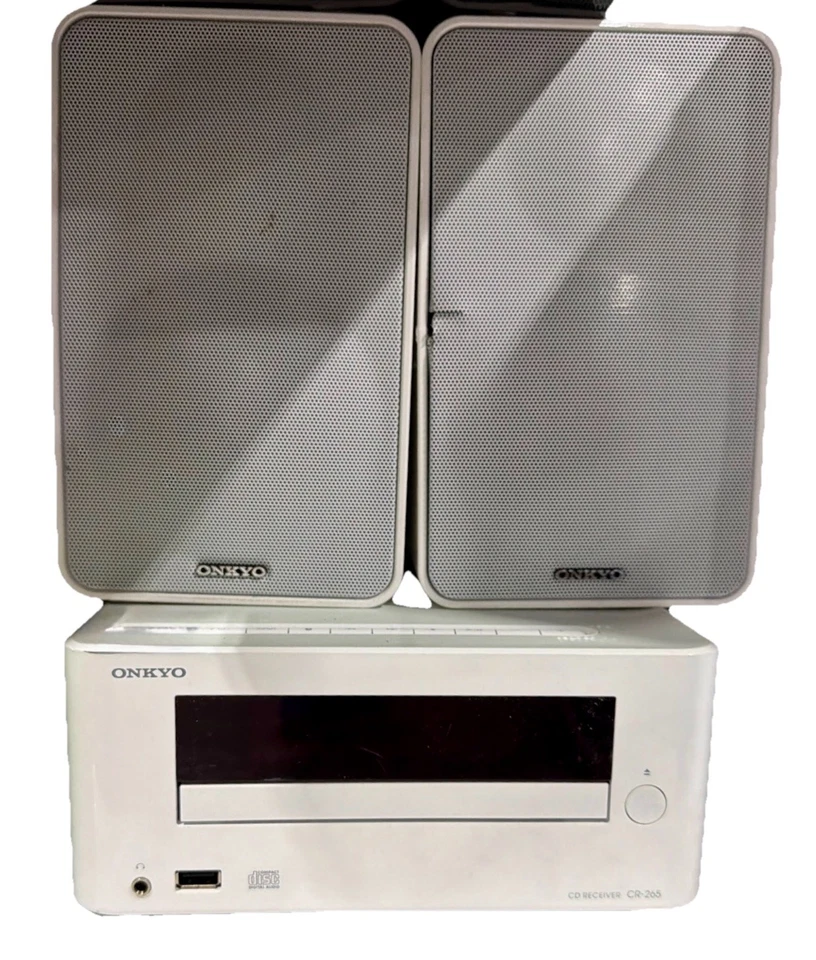 Onkyo CR-265 Mini Stereo System CD Bluetooth D-T25 Speakers No Remote READ - Image 1 of 1
