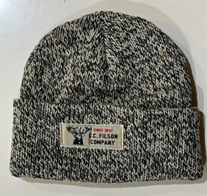 FILSON GEFÜTTERTE RAGG WOLLMÜTZE ANTHRAZIT MELIERT ONE SIZE HERGESTELLT IN DEN USA - Bild 1 von 5