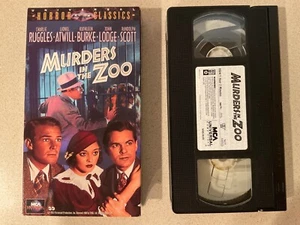 Murders in the Zoo (VHS, 1995) Lionel Atwill, Charlie Ruggles - Foto 1 di 3