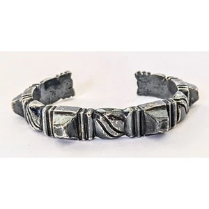 Estate Early WILLIAM SPRATLING Sterling Silver "Pyramid" Cuff Bracelet 65.76 Gr - Picture 1 of 12
