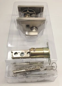 Baldwin Prestige Series, Low Profile Single Cylinder Square Front Door Deadbolt - Picture 1 of 3