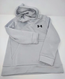 MAKE OFFER - Boys Youth Small YSM Light Gray Under Armour Pullover Hoodie - Picture 1 of 6