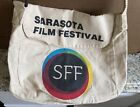 Vintage Sarasota Film Festival Canvas Messenger Bag 16” x 12”