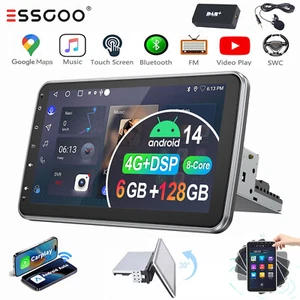 DAB+ 6+128G 8-Kern Android 14 Carplay Autoradio 1 DIN 4G 360° Drehbar Bildschirm - Bild 1 von 15