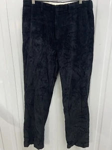 Nautica Rigger Mens Classic Straight Black Corduroy Trousers 33x32 - Picture 1 of 5