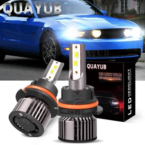 For 99-04 Ford Mustang -2X 6000K LED Headlight Bulbs High Low Beam Combo Kit V25 - Picture 1 of 12