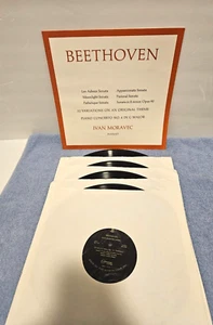Vintage ~ Beethoven ~ Ivan Moravec Pianist ~ 4 Vinyl Records ~ 1969 - Picture 1 of 3